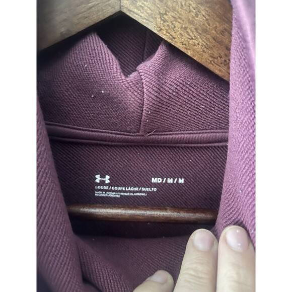 Under Armour Sweatshirt Women's M Burgundy Pullover Turtleneck Athletic Pullover - Picture 4 of 7